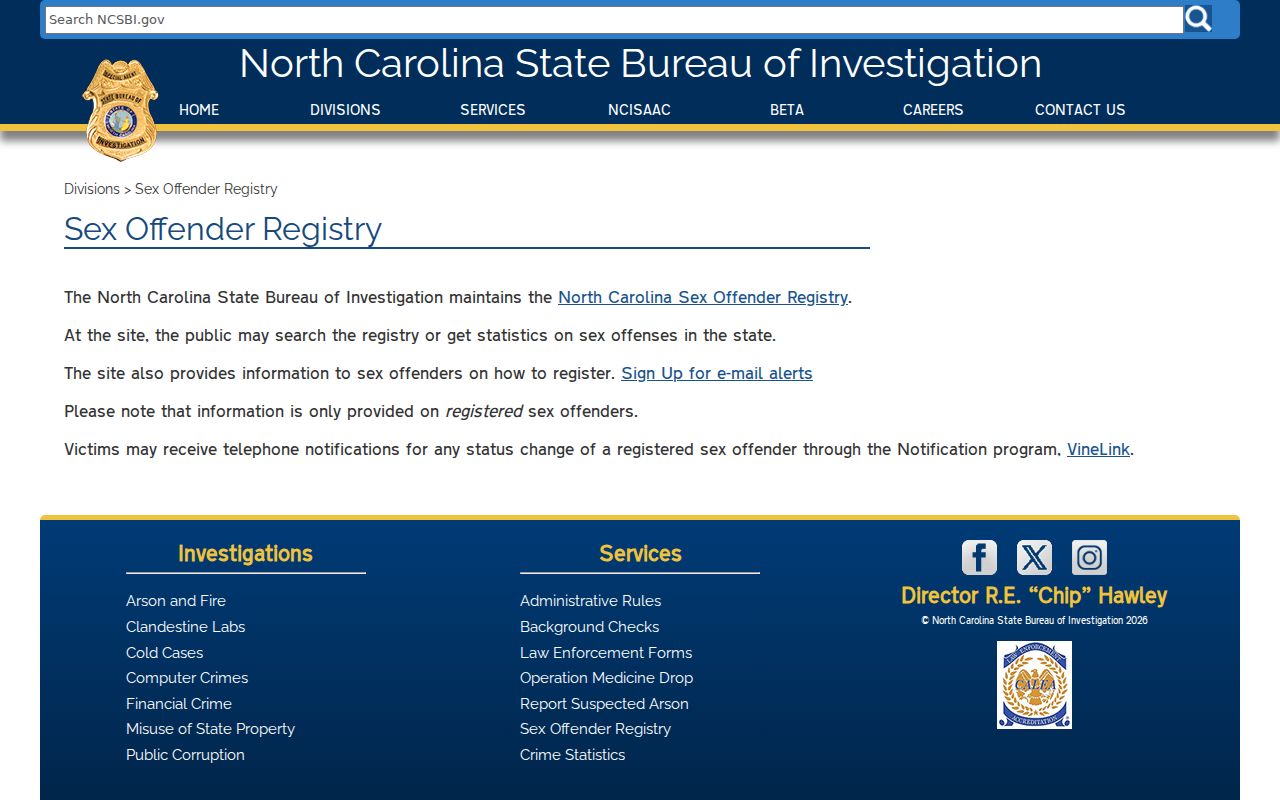 Holly Springs residents directory reference to North Carolina offender registry search